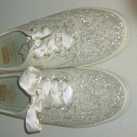 KEDS x Kate Spade Glitter Sneaker, Size  6.5 - Picture 1 of 12